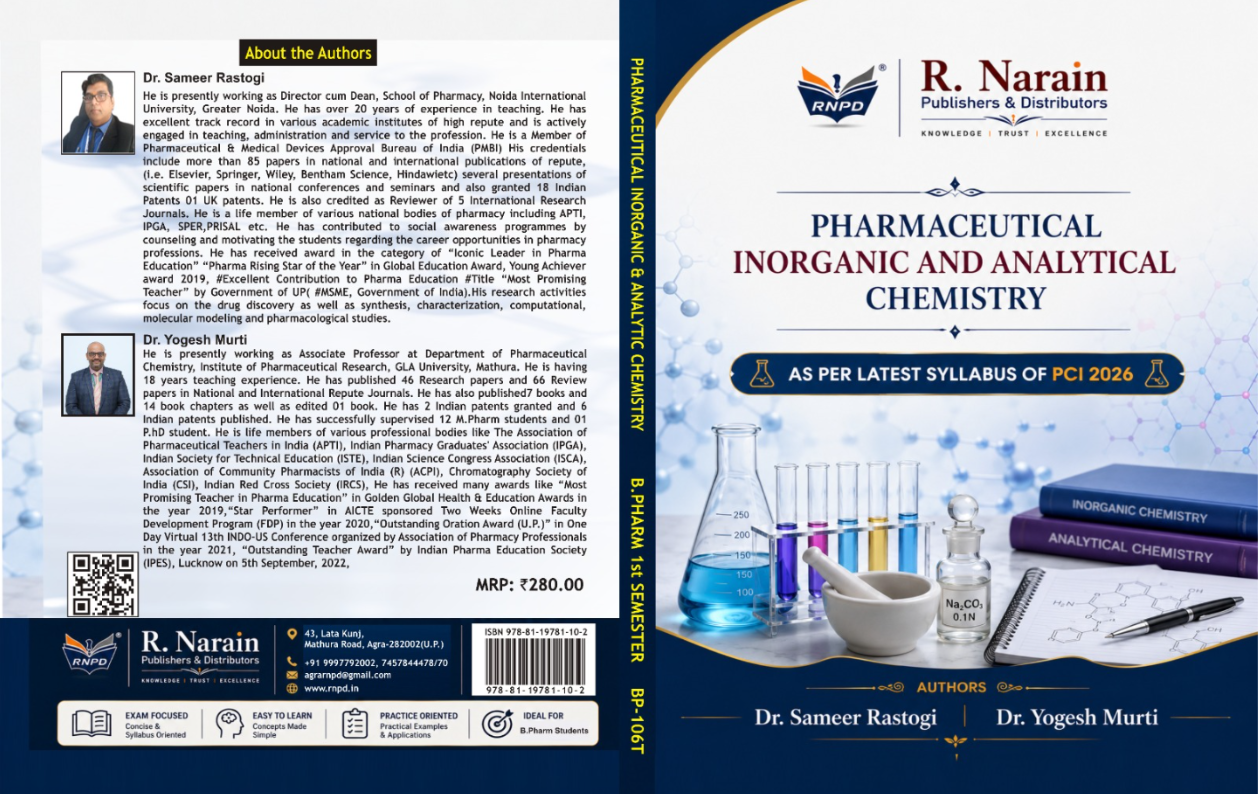 Pharmaceutical Inorganic & Analytical Chemistry